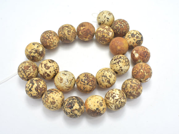 Tibetan Dzi Agate, 16mm Round Beads-BeadDirect