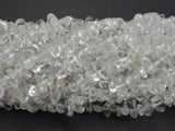 Clear Quartz, 4mm - 9mm Pebble Chips Beads, 33 Inch-Gems:Assorted Shape-BeadDirect