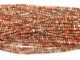 Agate Beads, Orange, 4mm(4.3mm) Round Beads-Agate: Round & Faceted-BeadDirect