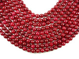 Ruby Jade Beads, Faceted Round, 10mm-Gems: Round & Faceted-BeadDirect