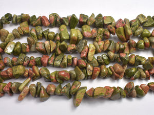 Unakite 7-15mm Chips Beads, 34 Inch-BeadDirect