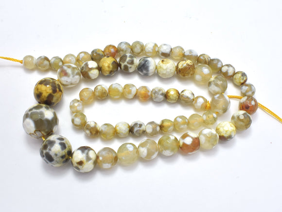 AGATE BEADS, 6-14MM GRADUATED FACETED ROUNG-Agate: Round & Faceted-BeadDirect