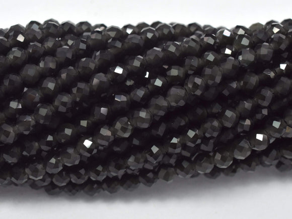 Rainbow Obsidian Beads, 3mm (3.3mm) Micro Faceted Round-Gems: Round & Faceted-BeadDirect