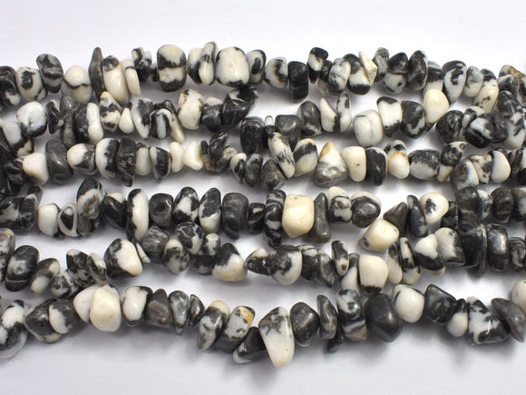 Zebra Jasper 7-15mm Chips Beads, 35 Inch-BeadDirect