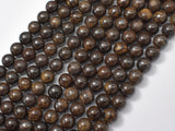 Bronzite Beads, 8mm Round Beads-Gems: Round & Faceted-BeadDirect