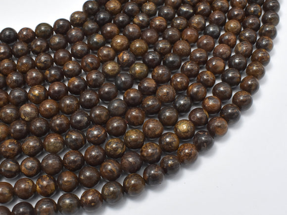 Bronzite Beads, Round, 6mm-Gems: Round & Faceted-BeadDirect