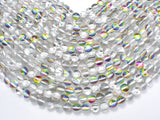 Mystic Aura Quartz-Silver, Rainbow, 8mm Round-Gems: Round & Faceted-BeadDirect