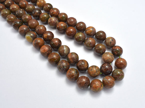 Green Opal, 10mm(10.3mm) Round Beads-BeadDirect