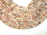 Matte Sunstone Beads, 8mm Round Beads-Gems: Round & Faceted-BeadDirect