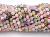 Watermelon Tourmaline Beads, 3.5mm Micro Faceted-Gems: Round & Faceted-BeadDirect