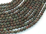 Red Green Garnet Beads, 6mm Round Beads-BeadDirect