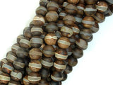 Matte Tibetan Agate Beads, 8mm Round Beads-Agate: Round & Faceted-BeadDirect