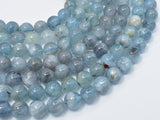 Genuine Aquamarine Beads, 10mm Round Beads-Gems: Round & Faceted-BeadDirect