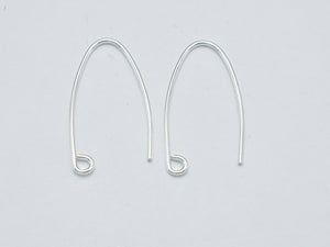 4pcs 925 Sterling Silver Arc Earwire, 20 gauge Earring Hook-Metal Findings & Charms-BeadDirect