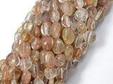 Copper Rutilated Quartz, Approx 6x9mm Nugget Beads, 15.5 Inch-Gems: Nugget,Chips,Drop-BeadDirect