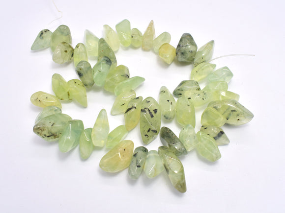 Prehnite, Approx. (9-15)x(14-25)mm Faceted Nugget Beads-BeadDirect