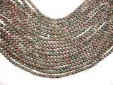 Red Green Garnet Beads, 6mm Round Beads-BeadDirect
