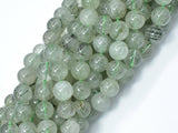 Green Rutilated Quartz Beads, 10mm Round Beads-Gems: Round & Faceted-BeadDirect