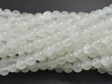 Selenite, Gypsum, 6mm (6.3mm), Round Beads-BeadDirect