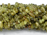 Green Garnet Beads, Pebble Chips, Approx 5-9mm-Gems: Nugget,Chips,Drop-BeadDirect