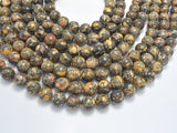 Leopard Skin Jasper Beads, Round, 12mm-BeadDirect