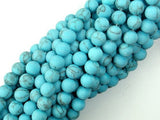 Matte Howlite Turquoise Beads, 6mm Round Beads-BeadDirect