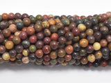 Picasso Jasper, 4mm Round beads-Gems: Round & Faceted-BeadDirect