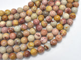 African Agate, 8mm, Round, 15.5 Inch-BeadDirect