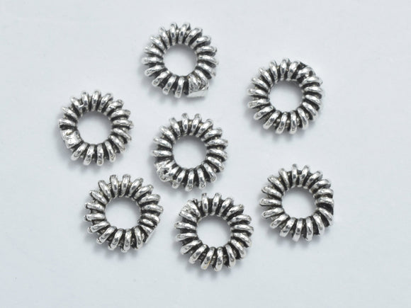 10pcs 925 Sterling Silver Spacers-Antique Silver, 5mm Spacer-Metal Findings & Charms-BeadDirect
