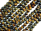 Blue / Yellow Tiger Eye, 6mm (6.5 mm) Round-Gems: Round & Faceted-BeadDirect