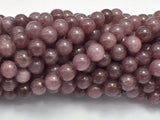 Jade Beads-Coffee, 8mm Round-Gems: Round & Faceted-BeadDirect