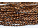 Black Rosewood Beads, 6mm Round Beads, 26 Inch-Wood-BeadDirect