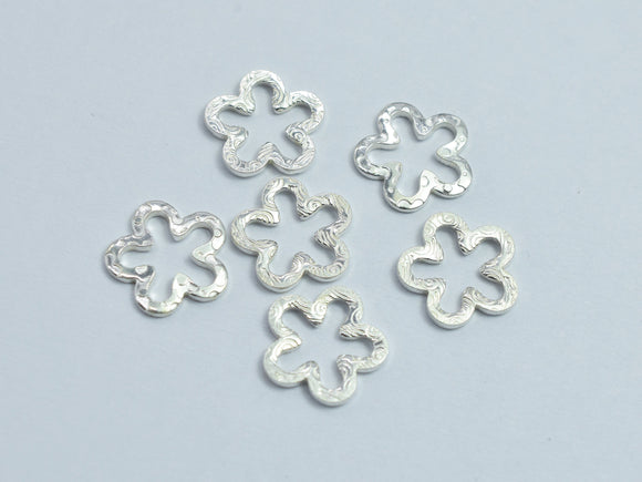 8pcs 925 Sterling Silver Flower Link Connector 8x8mm-BeadDirect
