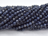 Blue Sapphire Beads, 4.5mm Faceted Round-Gems: Round & Faceted-BeadDirect