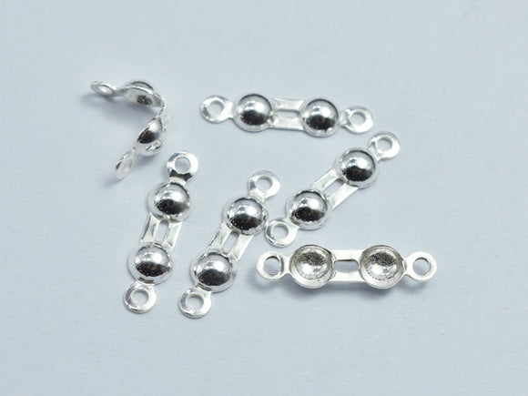 10pcs 925 Sterling silver Bead Tips, 3mm ball, 13.5mm Long-BeadDirect
