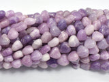 Lepidolite 8mm Heart Beads, 15 Inch-BeadDirect