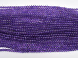 Amethyst Beads, 4mm (4.4mm), Round-BeadDirect