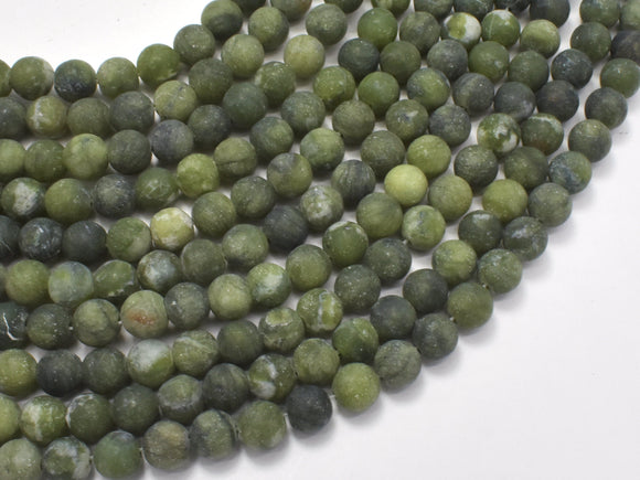 Matte Jade Beads, 6mm (6.6mm) Round-Gems: Round & Faceted-BeadDirect