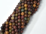Picasso Jasper Beads, 6mm Round Beads-BeadDirect