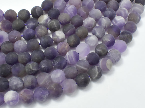Matte Amethyst Beads, 8mm Round Beads-Gems: Round & Faceted-BeadDirect