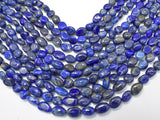 Natural Lapis Lazuli, Approx 6x8mm Nugget Beads-Gems:Assorted Shape-BeadDirect