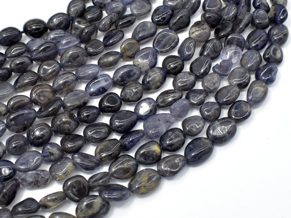 Iolite Beads, Approx 6x8mm Nugget Beads,-Gems: Nugget,Chips,Drop-BeadDirect
