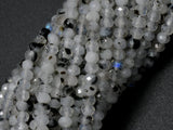 Rainbow Moonstone Beads, 2x3mm Micro Faceted Rondelle-Gems:Assorted Shape-BeadDirect