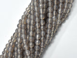 Gray Agate Beads, 6mm Faceted Round Beads-BeadDirect