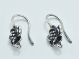 2pcs 925 Sterling Silver Earwire-Antique Silver, Earring Hook, Fishhook-Metal Findings & Charms-BeadDirect