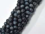 Blue Tiger Eye, 8mm Round Beads-BeadDirect