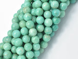 African Amazonite Beads, 9mm (9.5mm) Round-Gems: Round & Faceted-BeadDirect