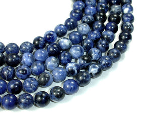 Sodalite Beads, Round, 8mm-Gems: Round & Faceted-BeadDirect