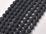 Matte Black Onyx Beads, Round, 8mm-Gems: Round & Faceted-BeadDirect