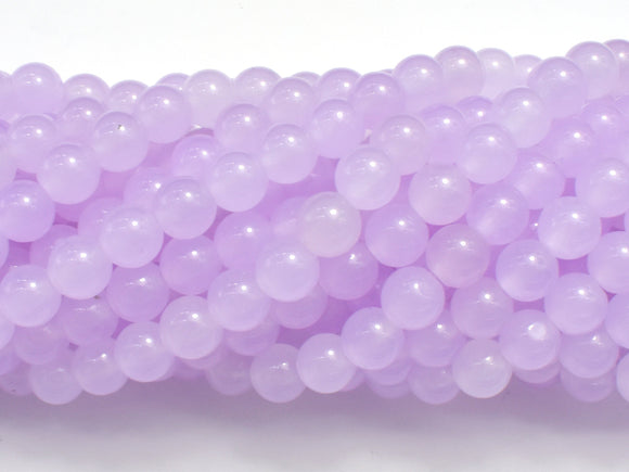 Jade - Lavender, 6mm (6.3mm) Round-Gems: Round & Faceted-BeadDirect